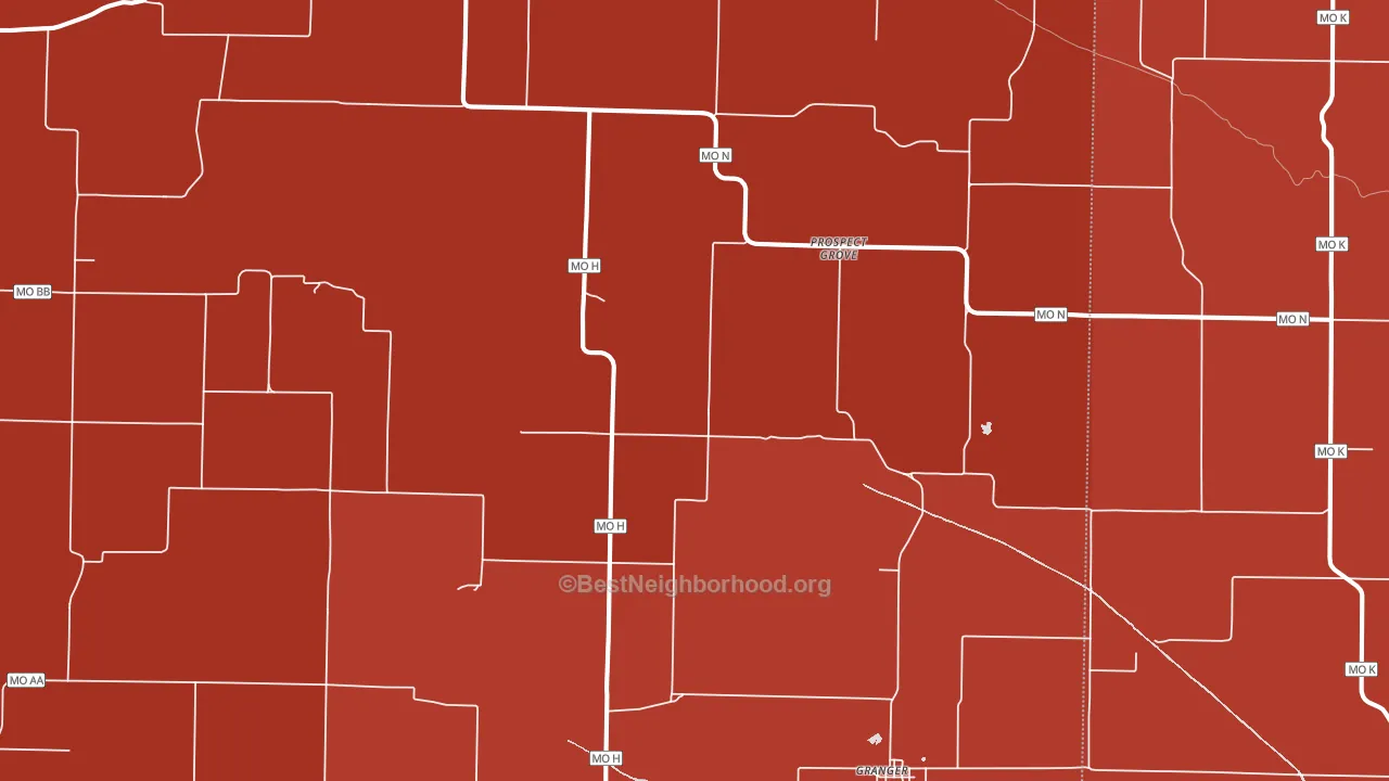 63432, MO block-group political-lean map