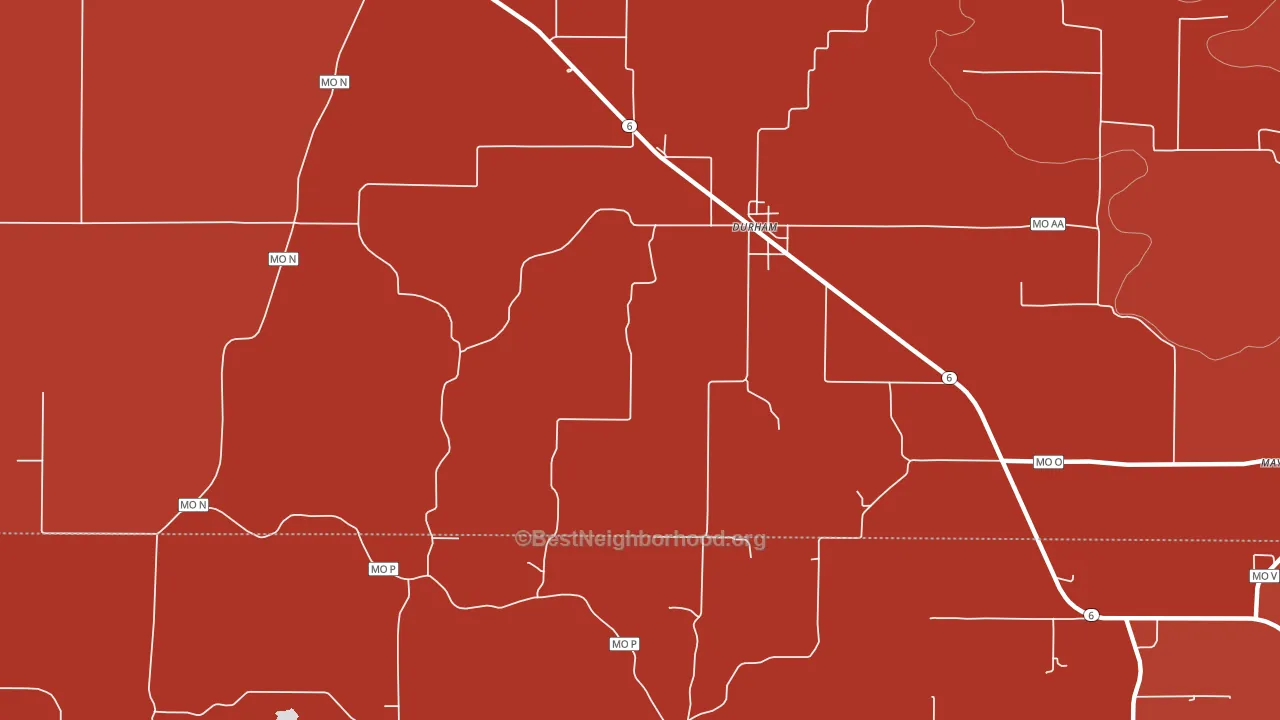 63438, MO block-group political-lean map