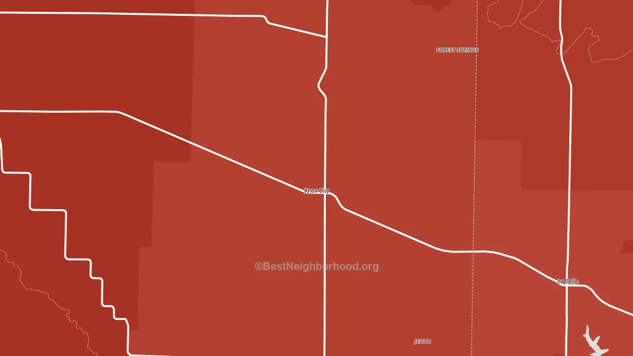 63446, MO block-group political-lean map