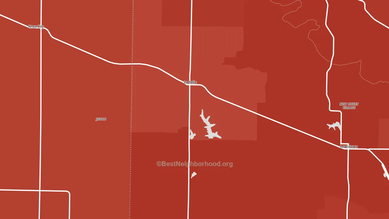 63447, MO block-group political-lean map