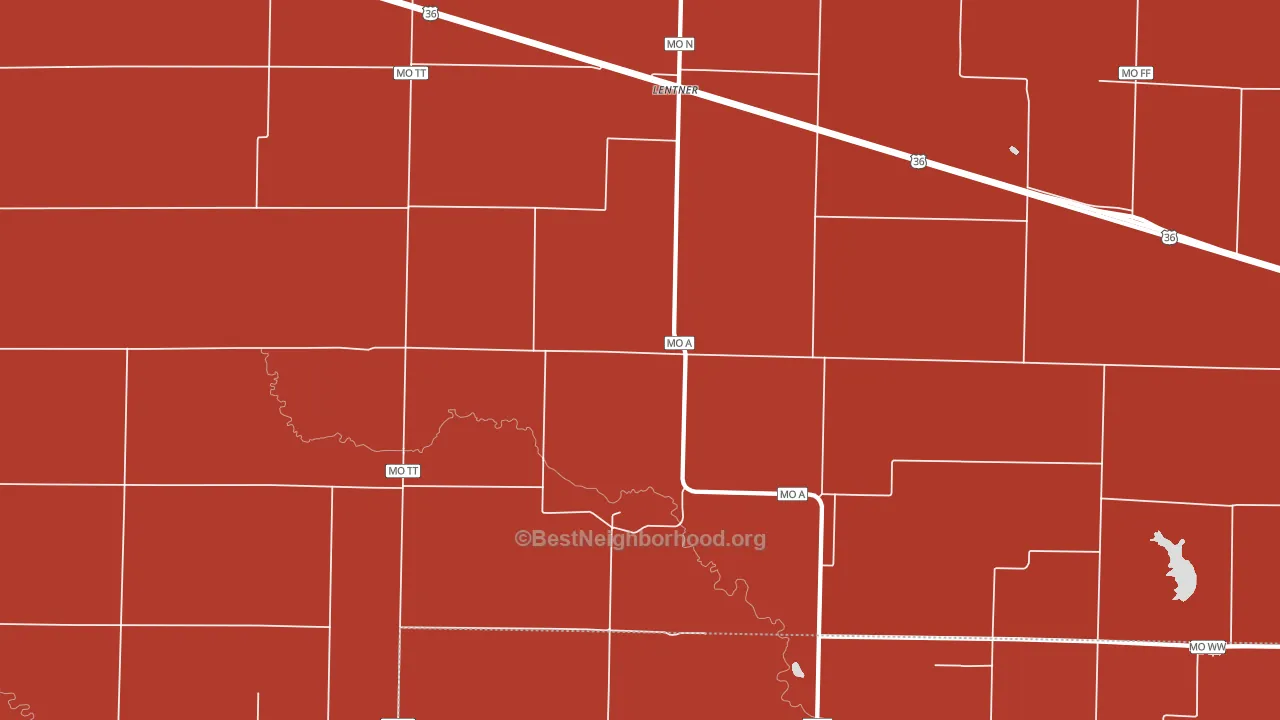 63450, MO block-group political-lean map