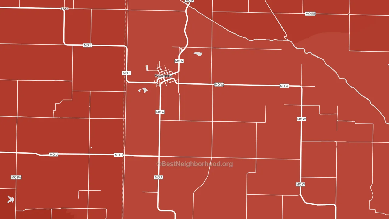 63474, MO block-group political-lean map