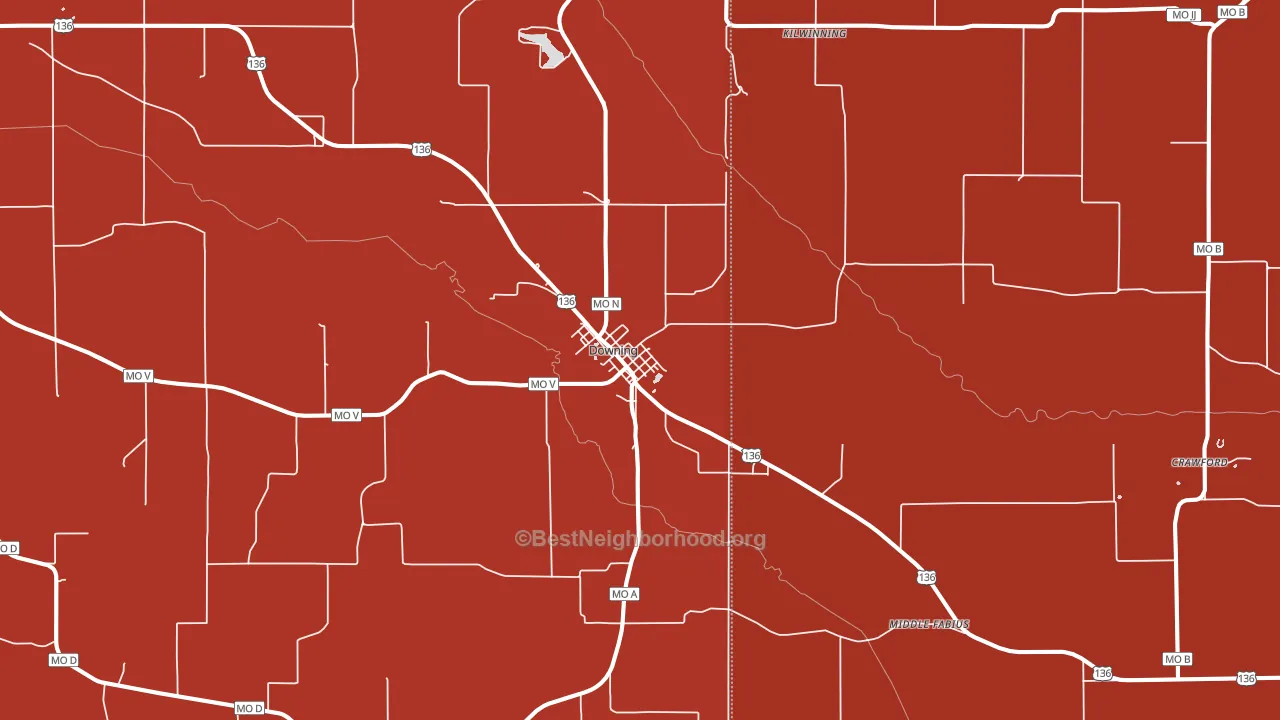63536, MO block-group political-lean map