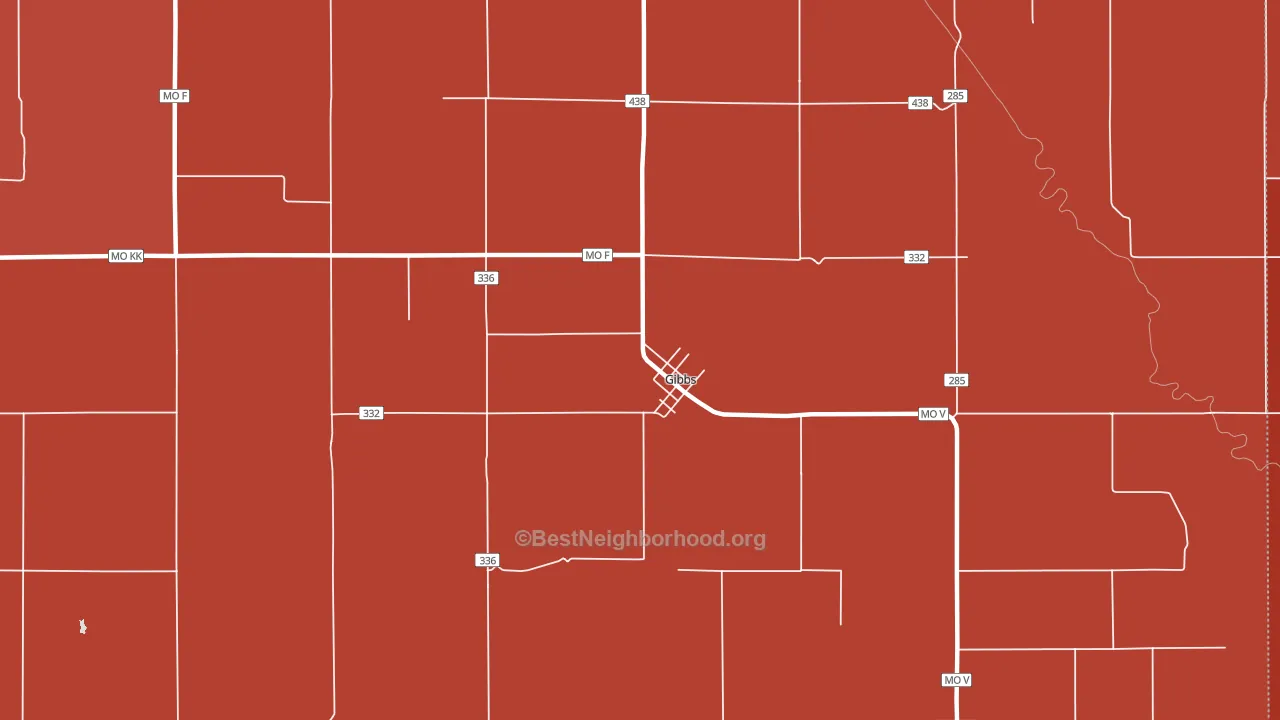 63540, MO block-group political-lean map