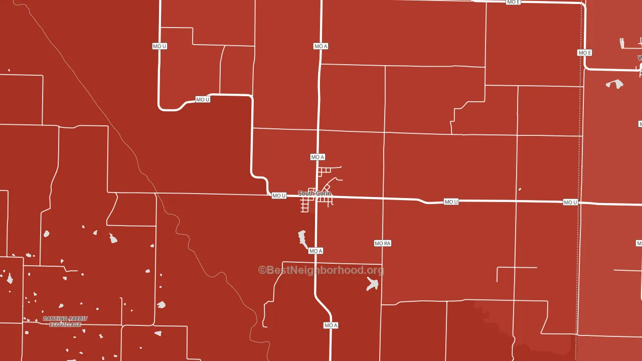 63543, MO block-group political-lean map