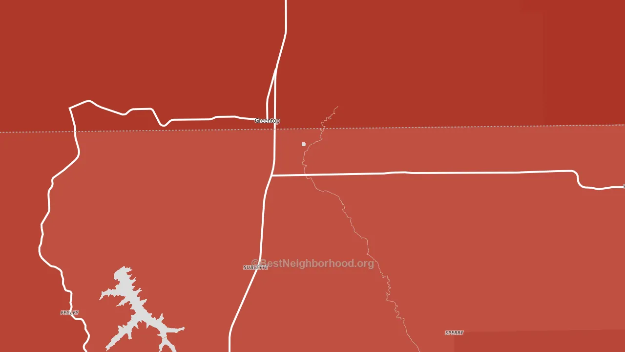 63546, MO block-group political-lean map