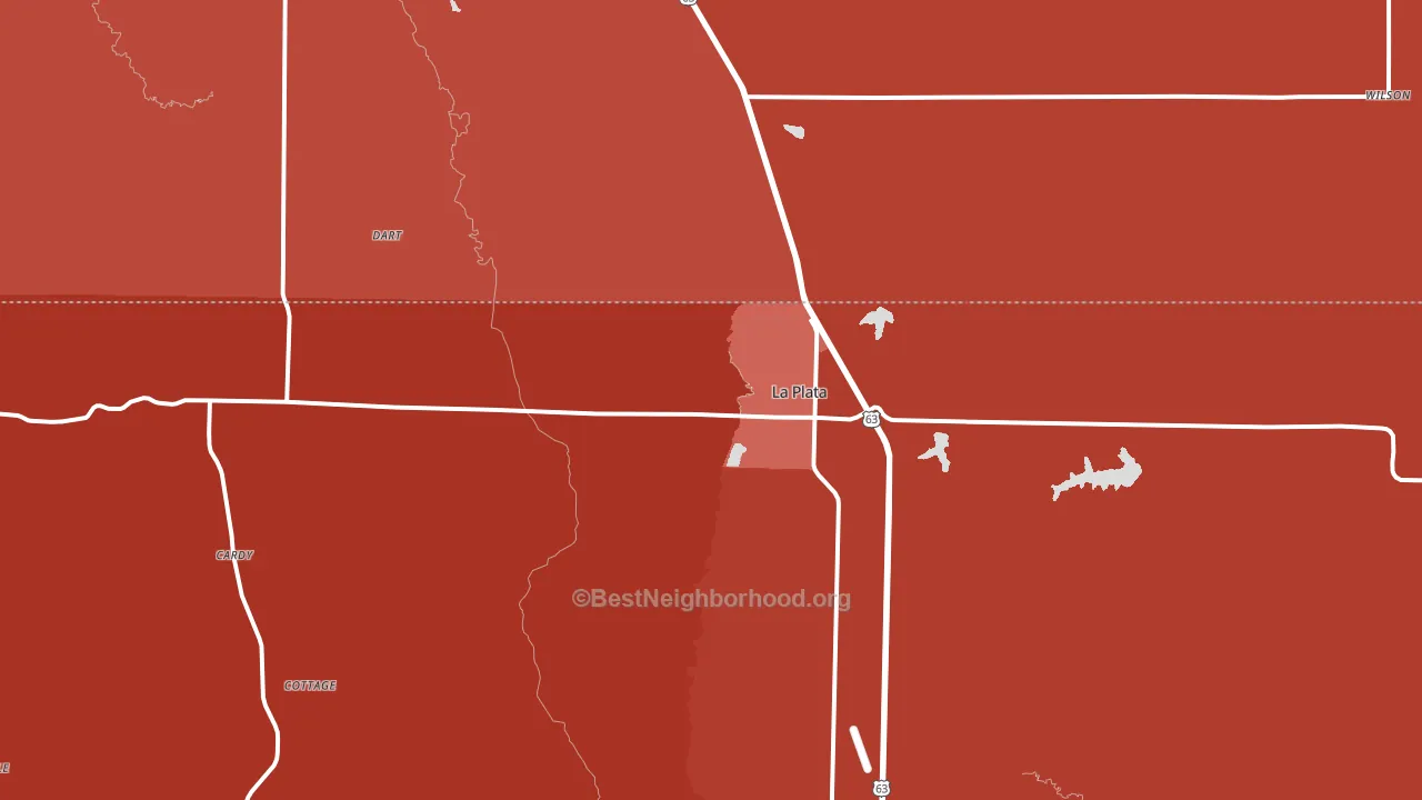 63549, MO block-group political-lean map