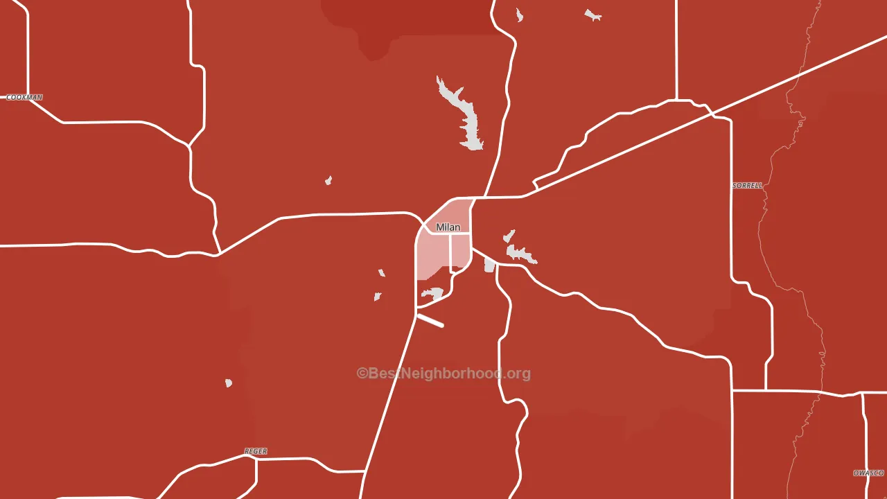 63556, MO block-group political-lean map