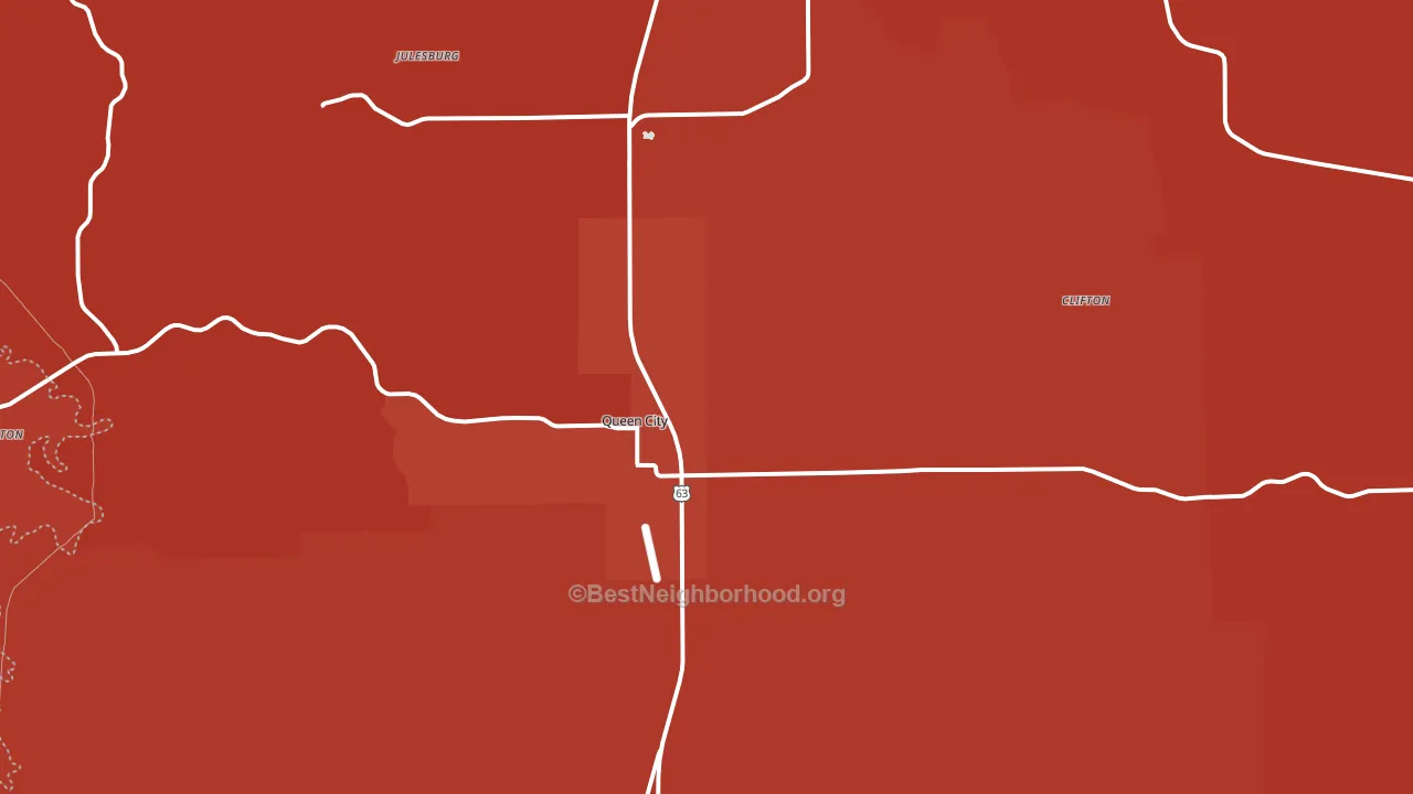 63561, MO block-group political-lean map