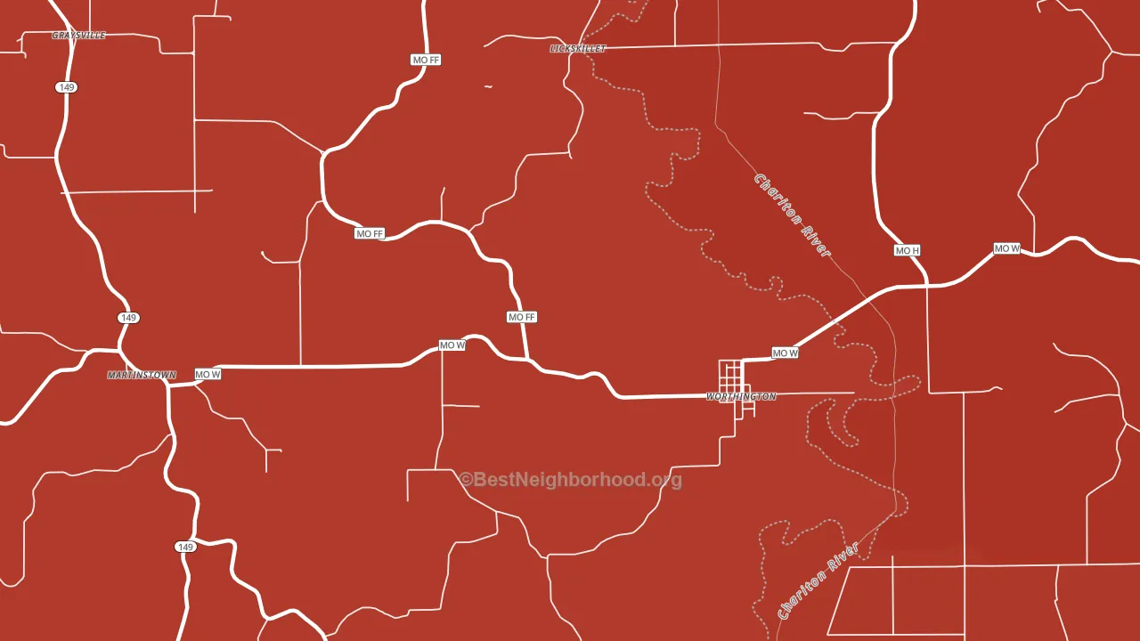 63567, MO block-group political-lean map
