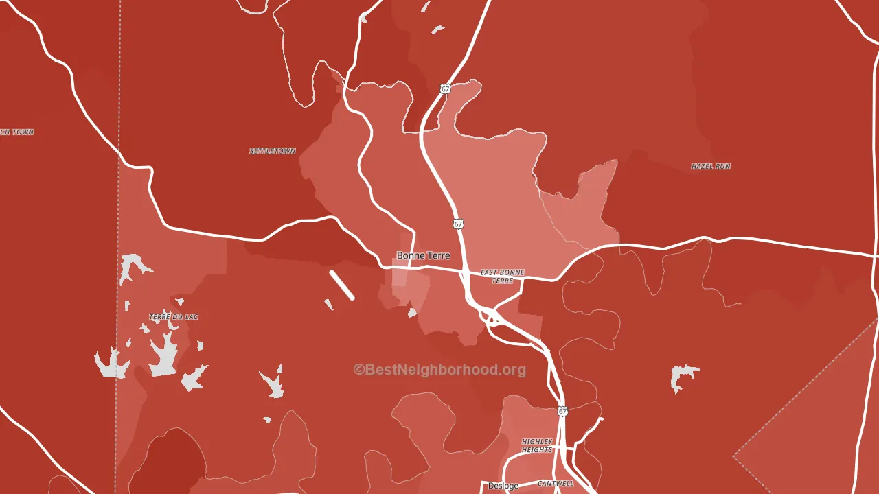 63628, MO block-group political-lean map