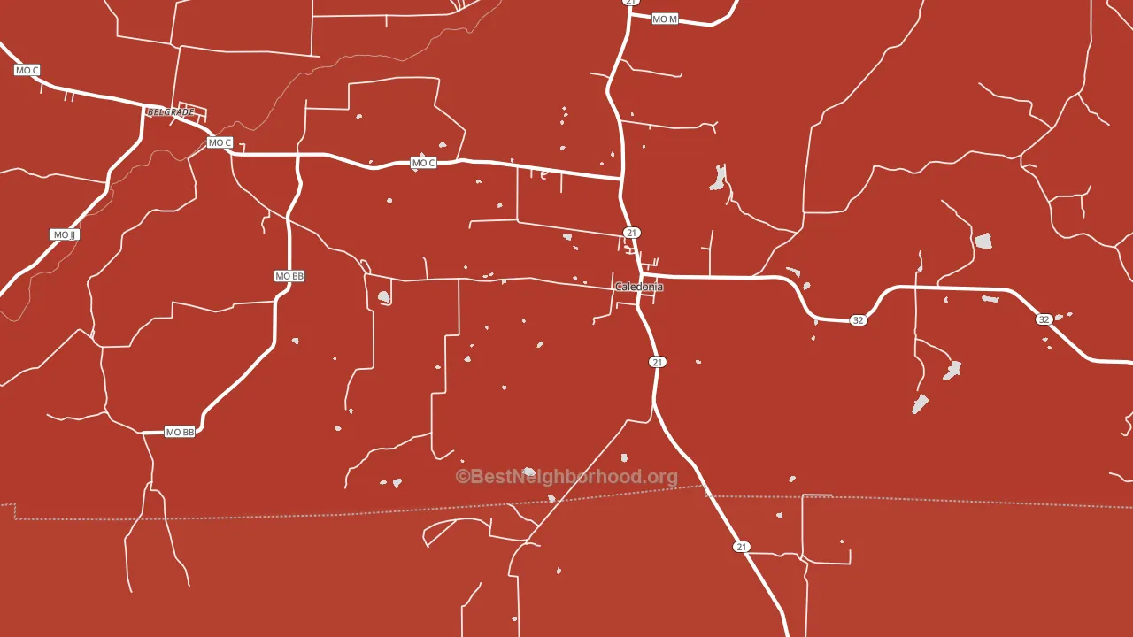 63631, MO block-group political-lean map