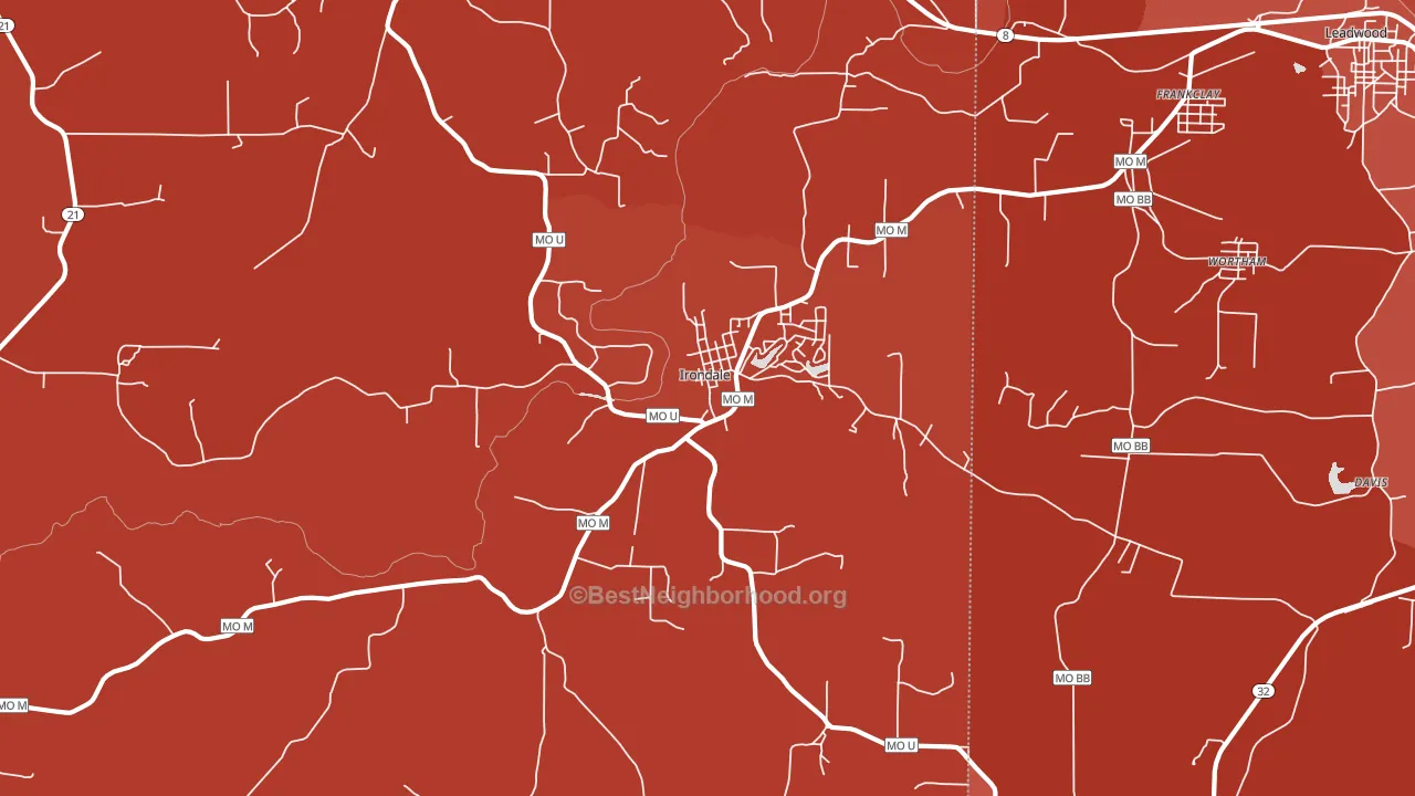 63648, MO block-group political-lean map