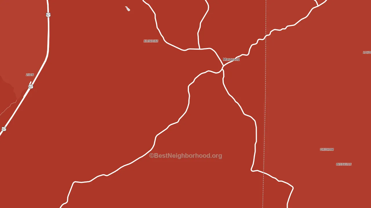 63655, MO block-group political-lean map
