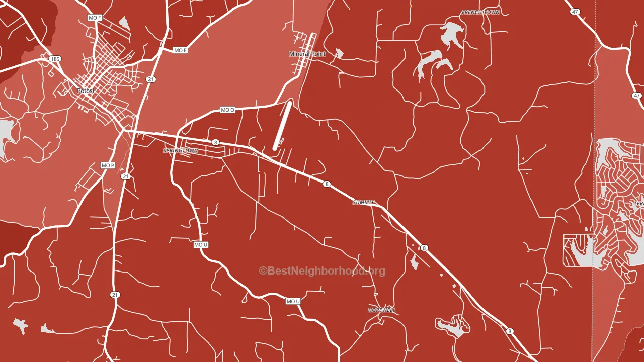 63660, MO block-group political-lean map
