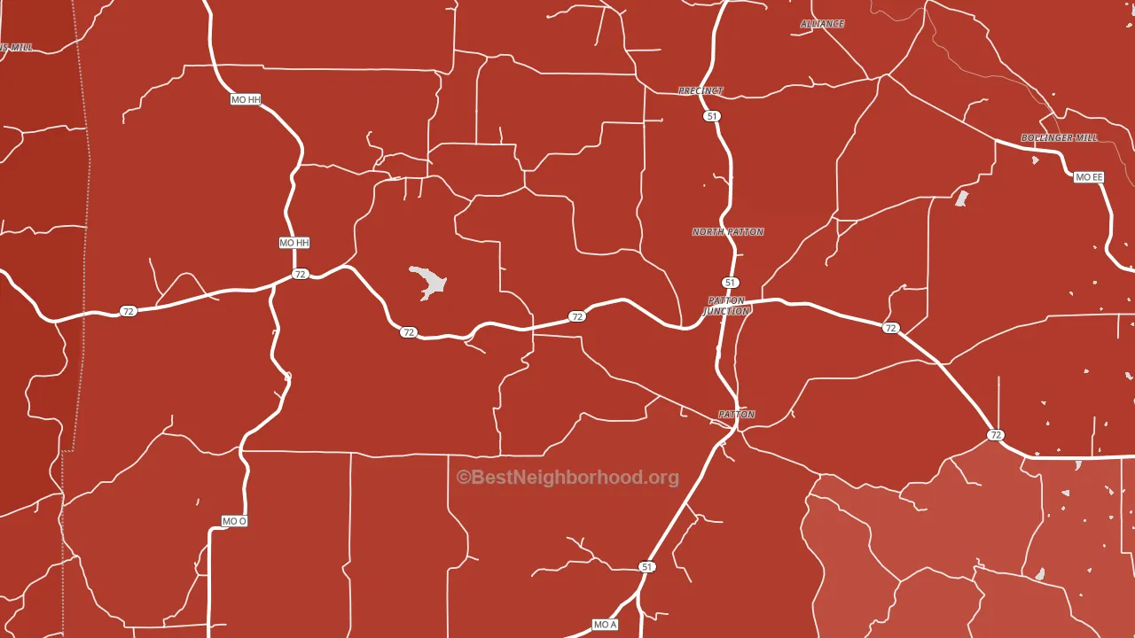 63662, MO block-group political-lean map