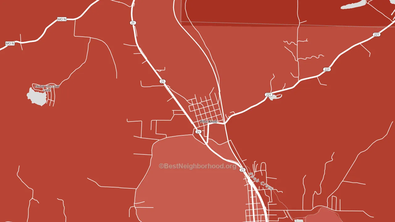63663, MO block-group political-lean map