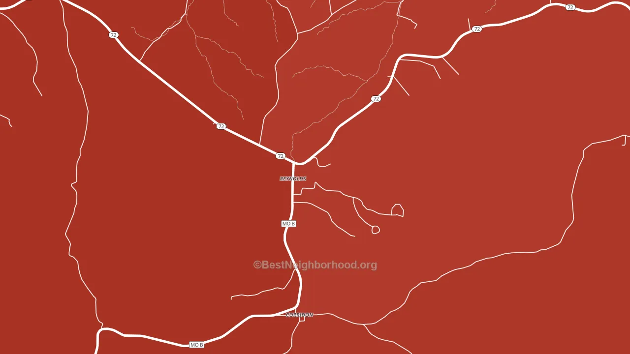63666, MO block-group political-lean map