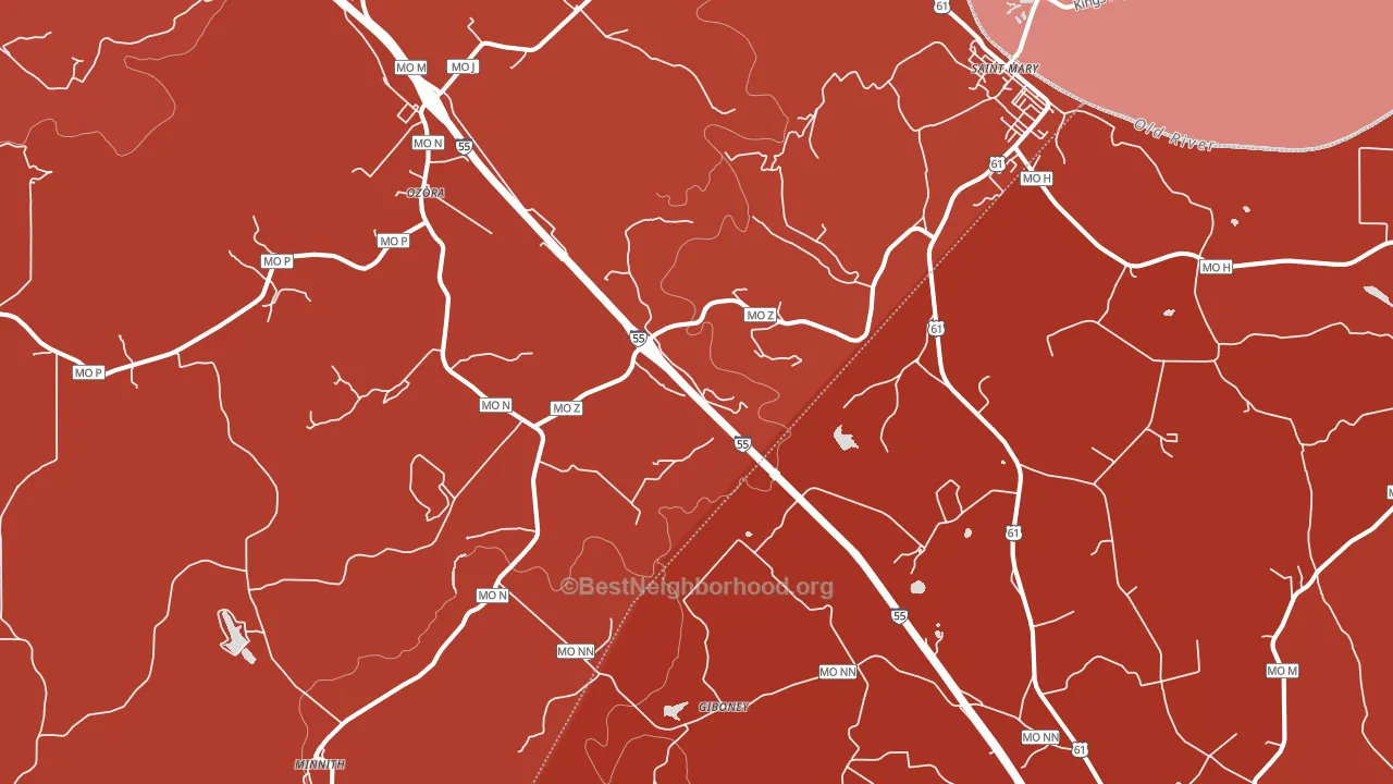 63673, MO block-group political-lean map