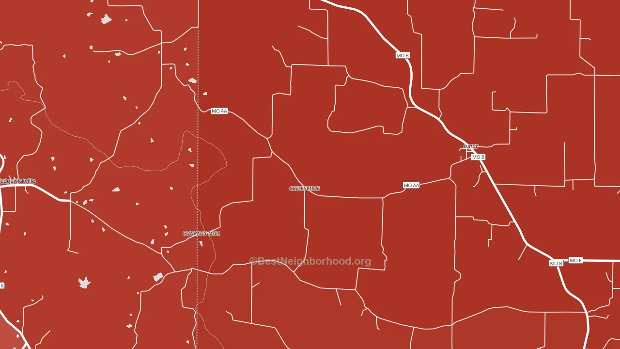 63743, MO block-group political-lean map