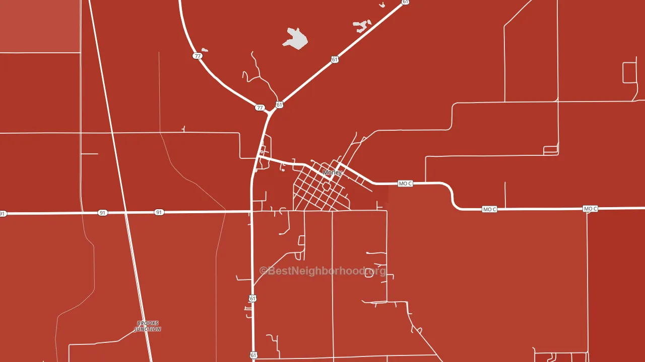 63767, MO block-group political-lean map