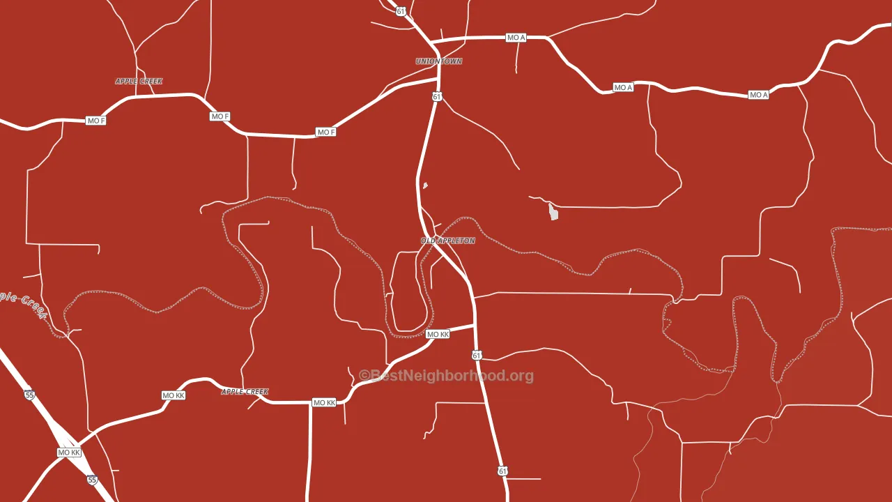 63770, MO block-group political-lean map