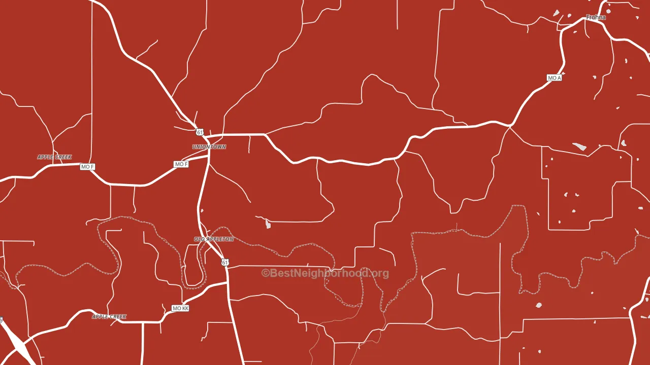 63783, MO block-group political-lean map