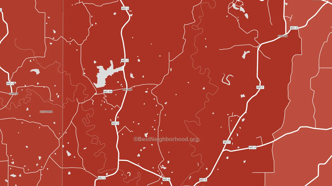 63785, MO block-group political-lean map