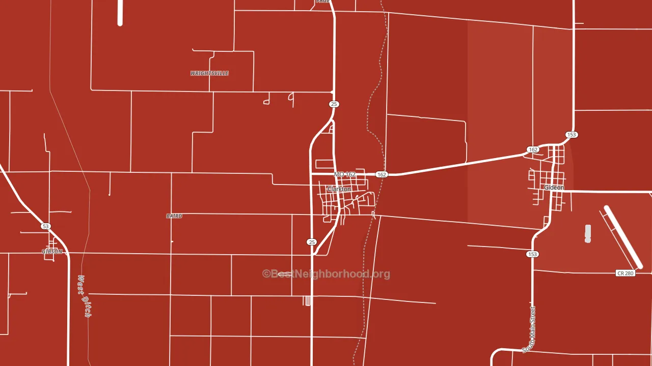 63837, MO block-group political-lean map