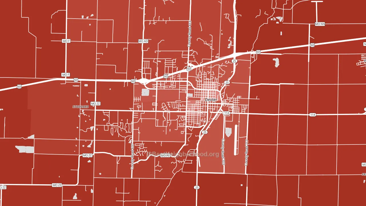 63841, MO block-group political-lean map