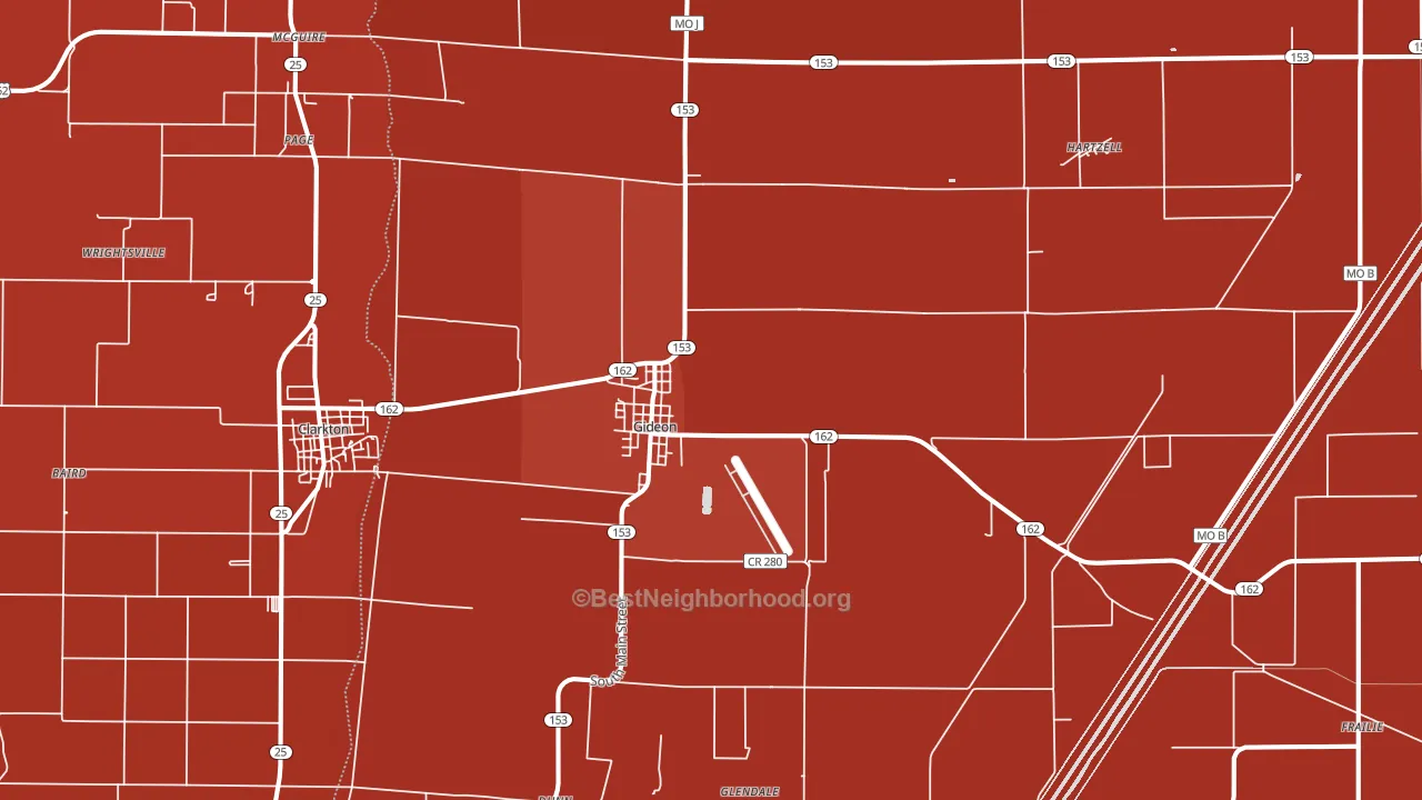63848, MO block-group political-lean map