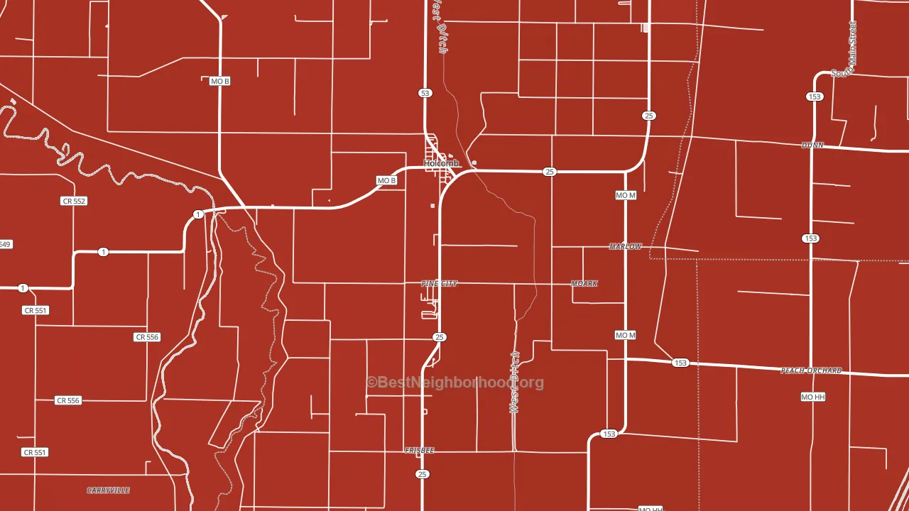 63852, MO block-group political-lean map