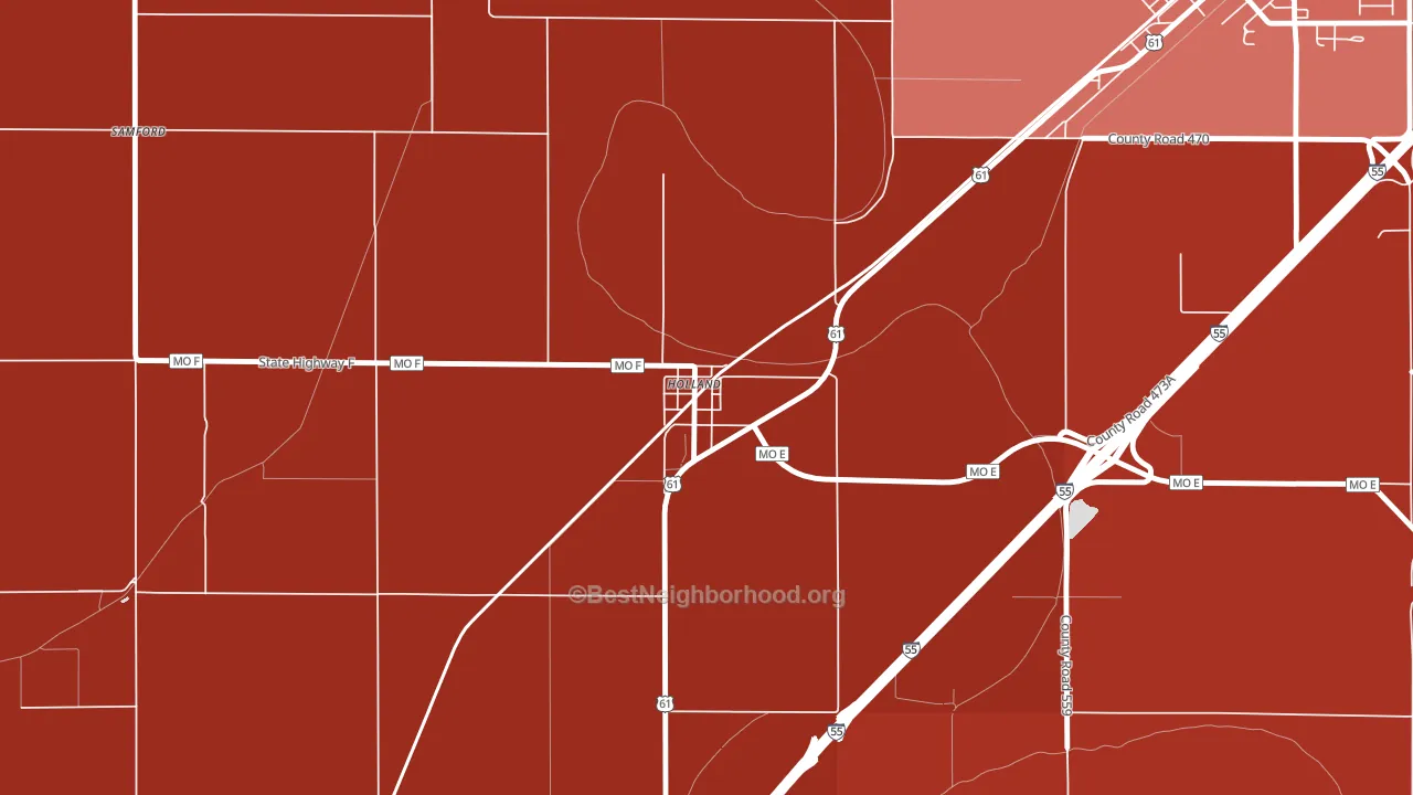 63853, MO block-group political-lean map