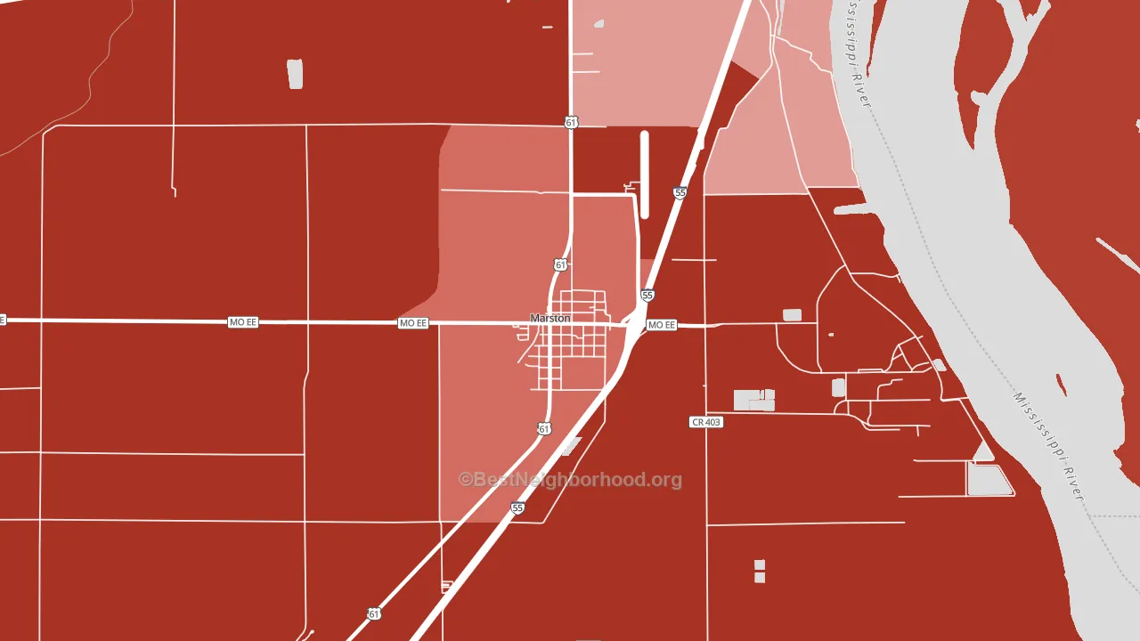63866, MO block-group political-lean map