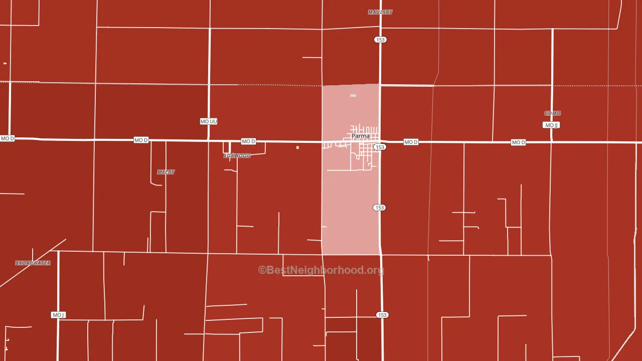 63870, MO block-group political-lean map