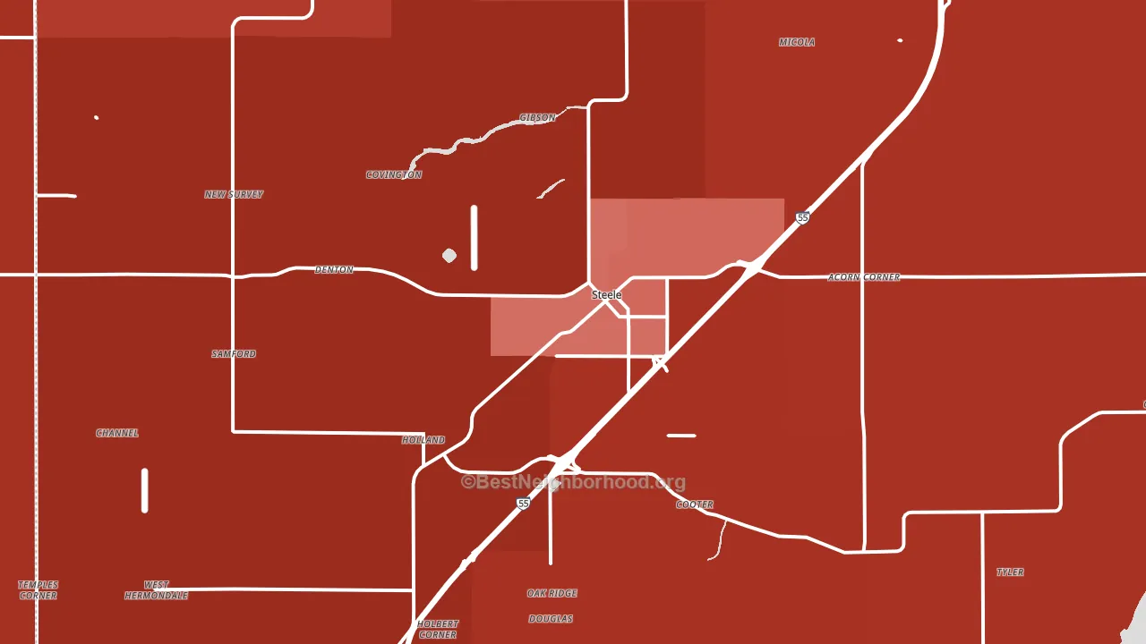 63877, MO block-group political-lean map