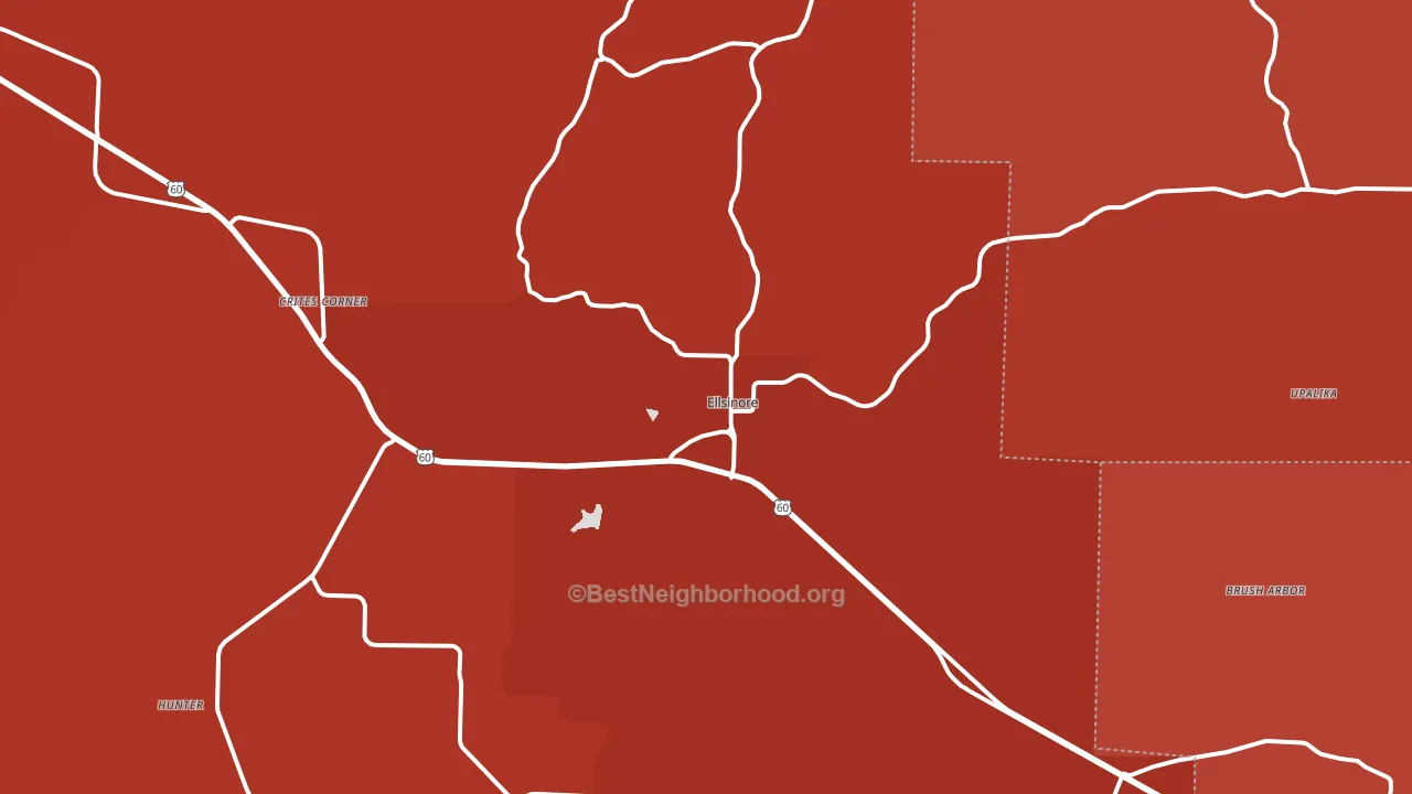 63937, MO block-group political-lean map