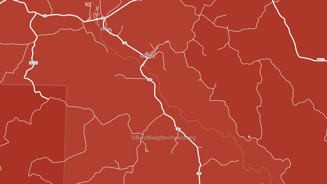63952, MO block-group political-lean map