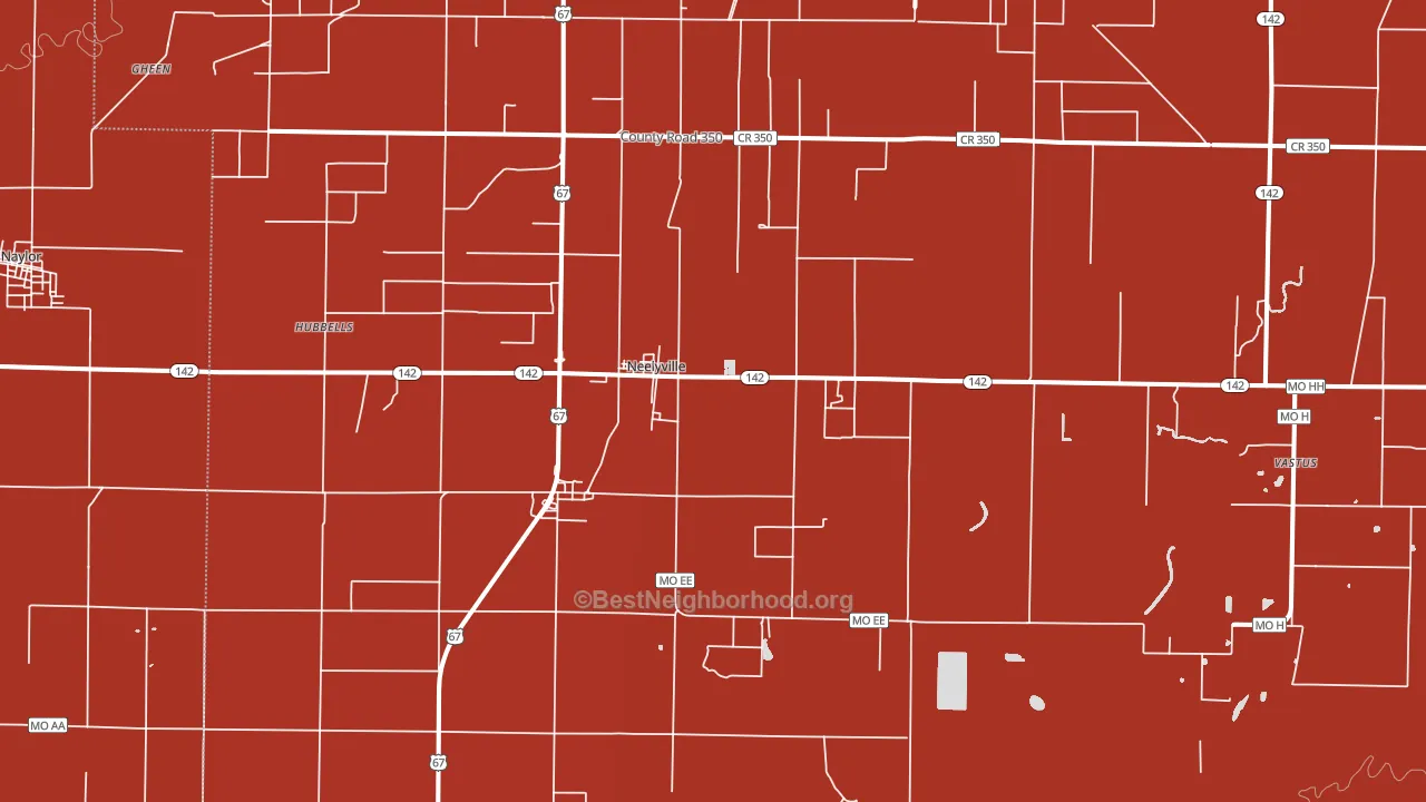 63954, MO block-group political-lean map
