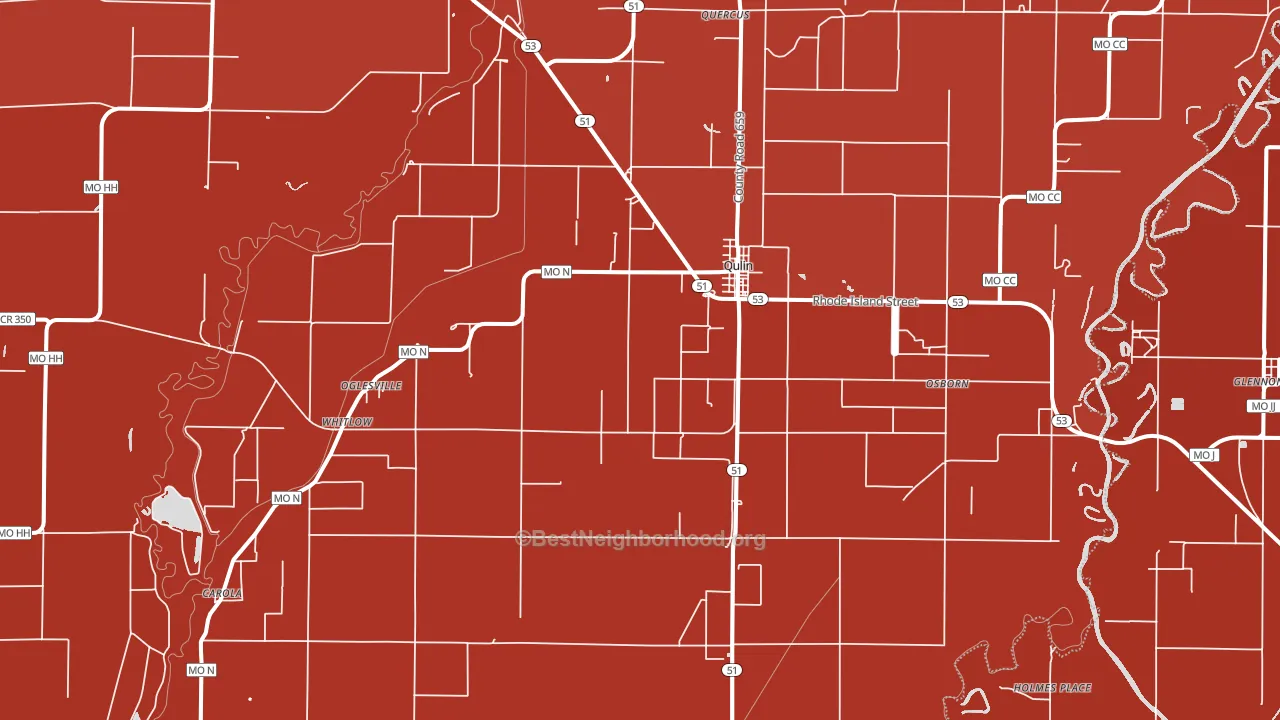 63961, MO block-group political-lean map