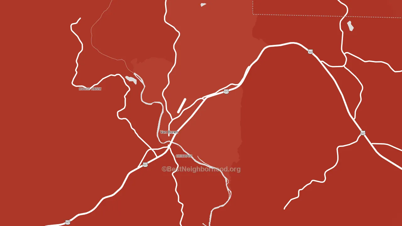 63965, MO block-group political-lean map