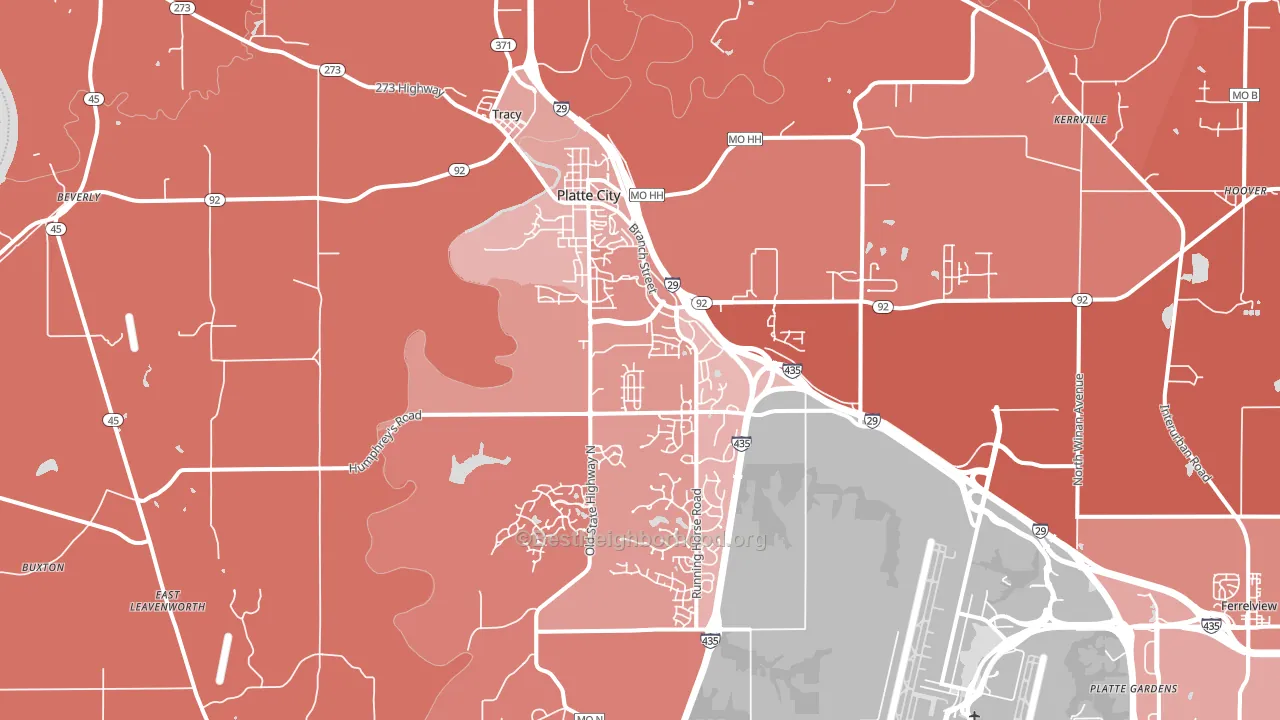 64079, MO block-group political-lean map