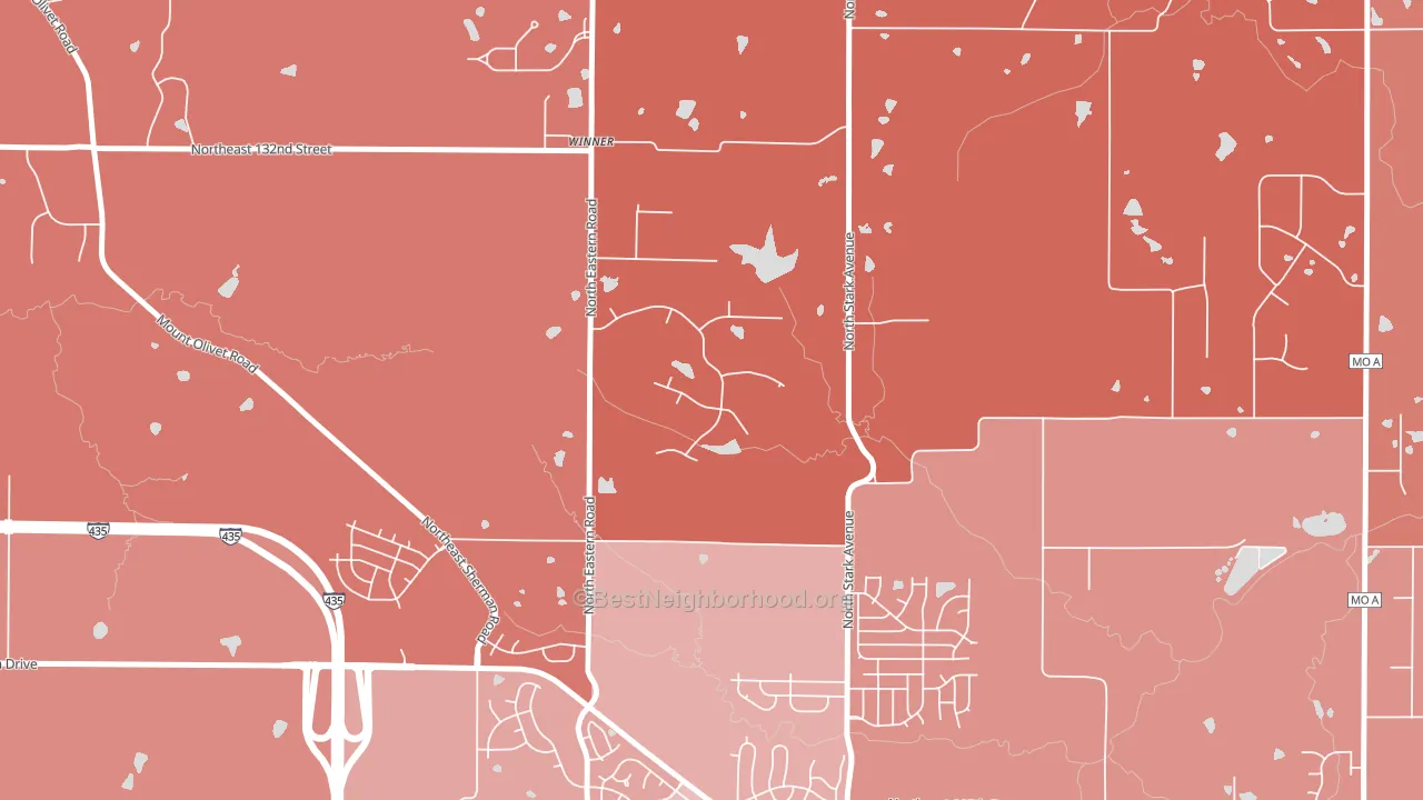 64167, MO block-group political-lean map