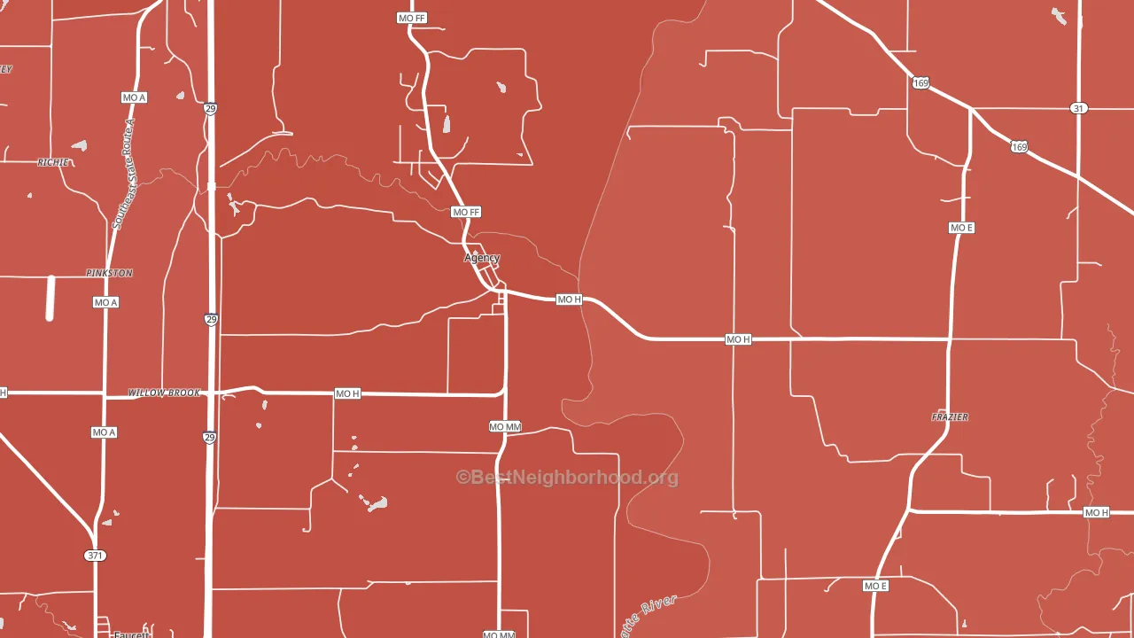 64401, MO block-group political-lean map