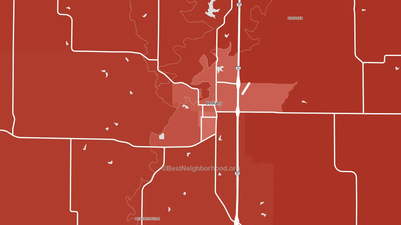 64424, MO block-group political-lean map