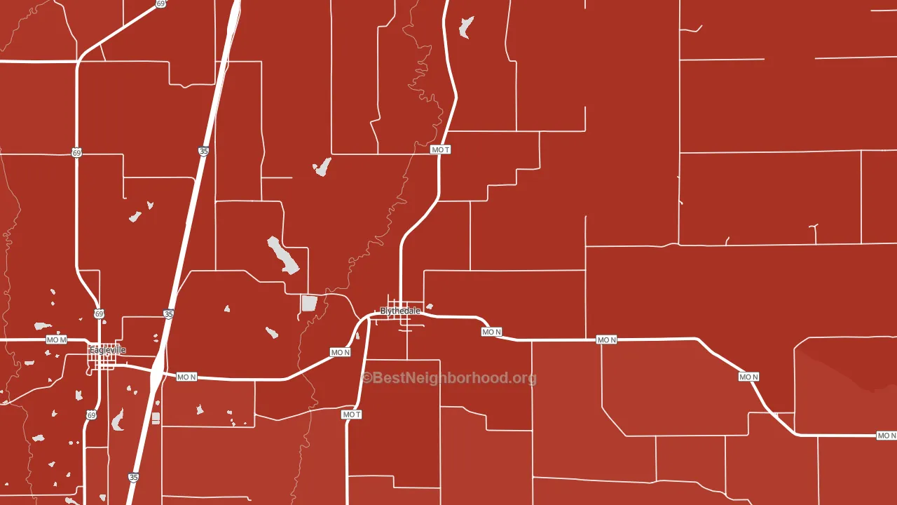 64426, MO block-group political-lean map