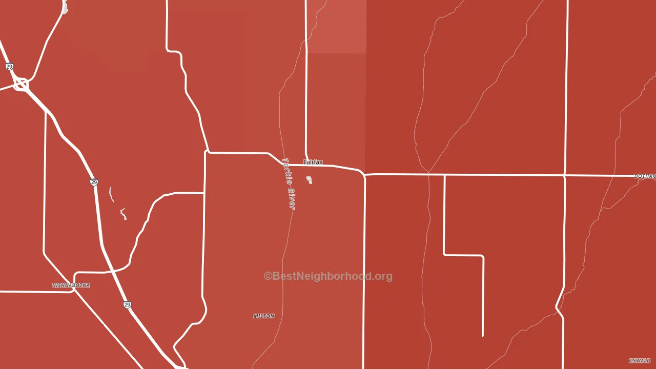 64446, MO block-group political-lean map