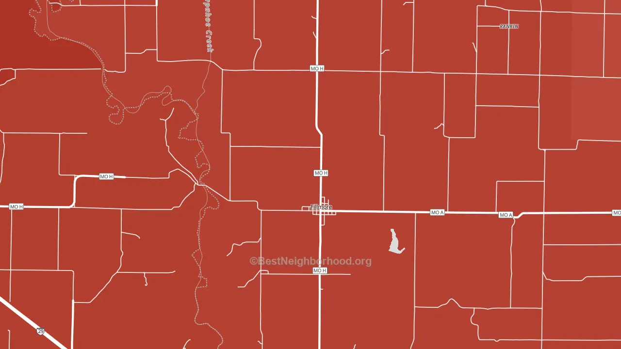 64449, MO block-group political-lean map