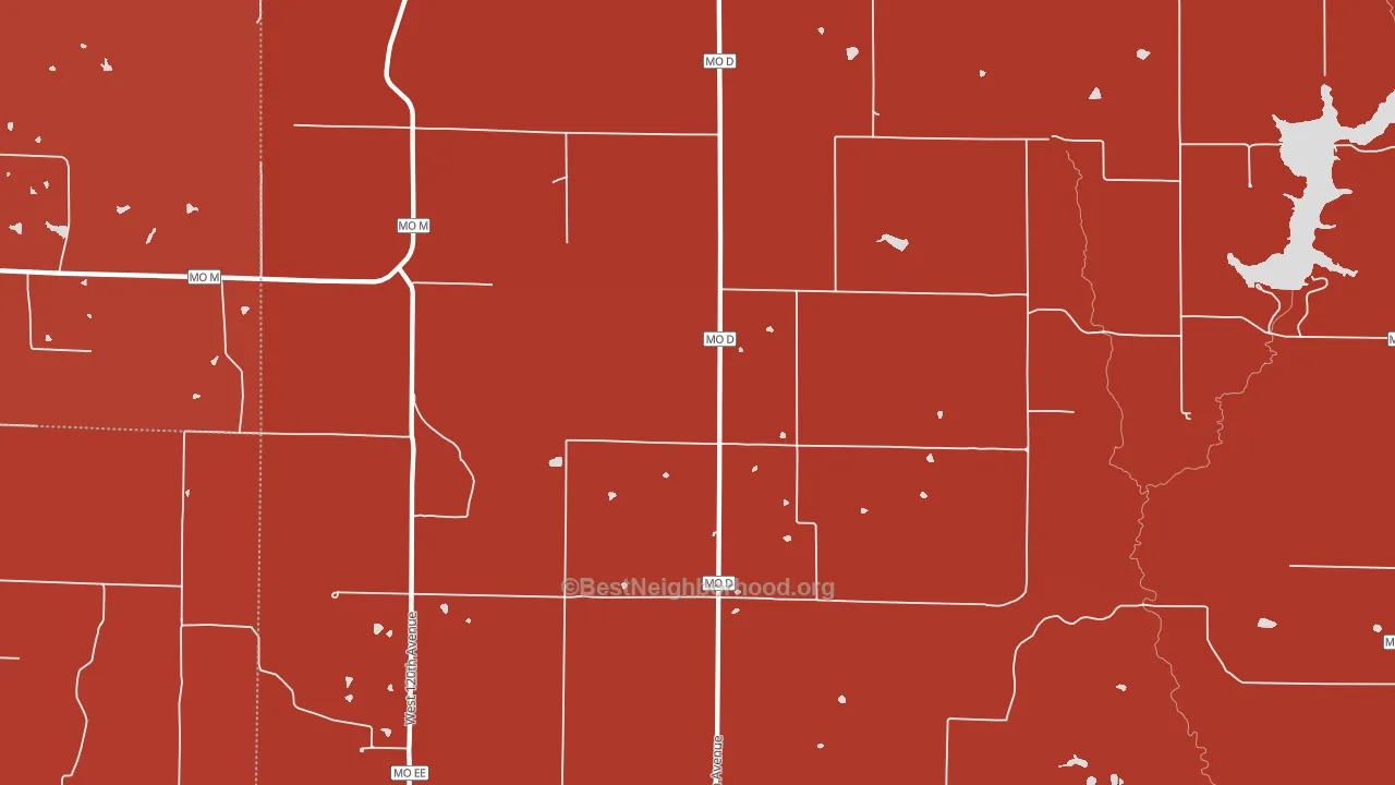 64467, MO block-group political-lean map