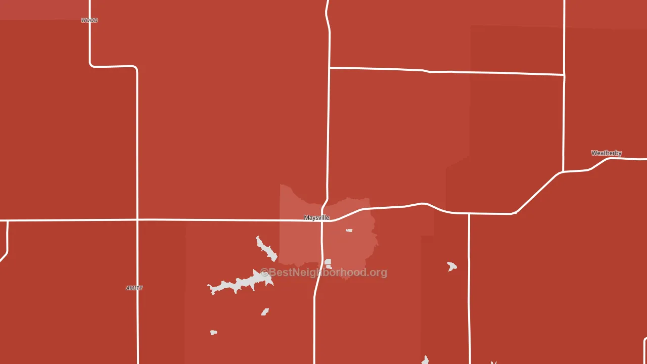 64469, MO block-group political-lean map